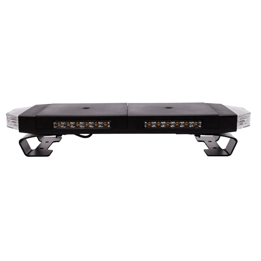 950216 – PUTCO Warning Light, 16 Inch Length Full Bar Roof Mount Tri-Color Strobe LED Amber/ White And Blue Clear Len...